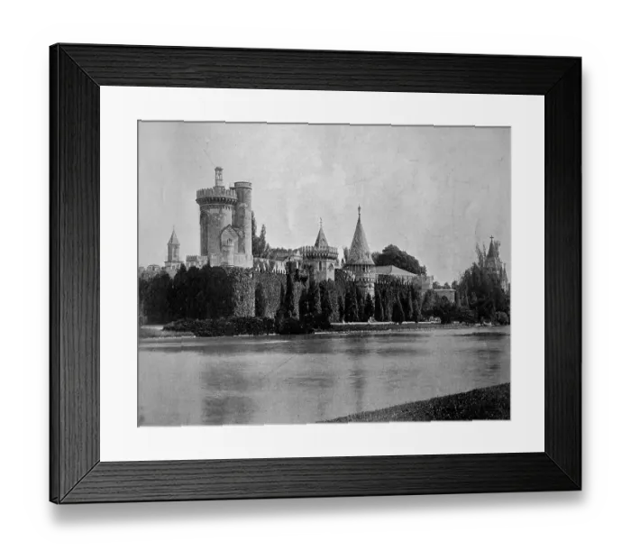 Framed Print : Early autotype of Franzensburg castle Framed Print : Early autotype of Franzensburg castle