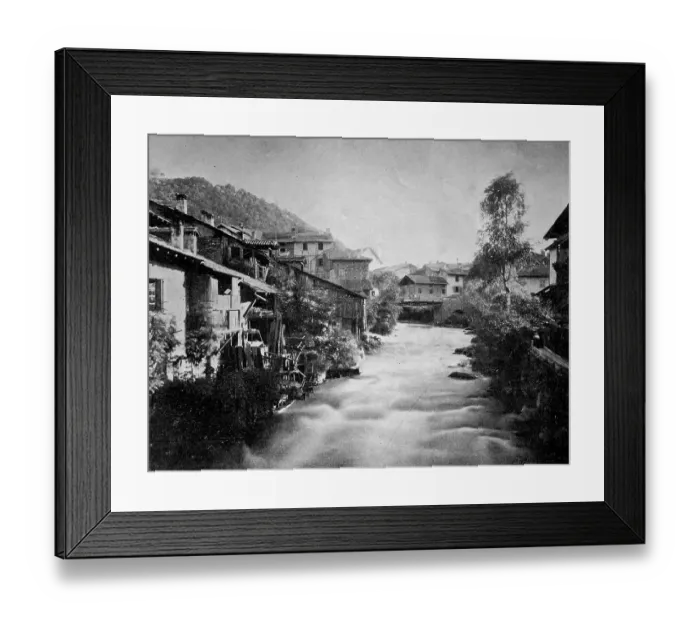Framed Print : Early autotype, mill in Breda, Allevard