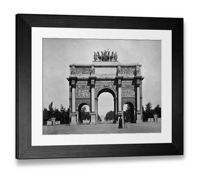Framed Print : One of the first halftones, Arc de Triomphe in Paris Framed Print : One of the first halftones, Arc de Triomphe in Paris