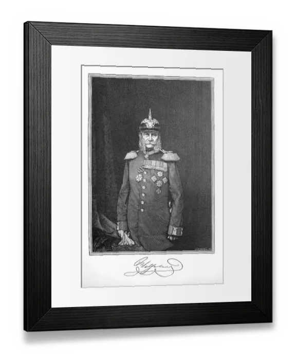 Framed Print : William I. or in German Wilhelm I