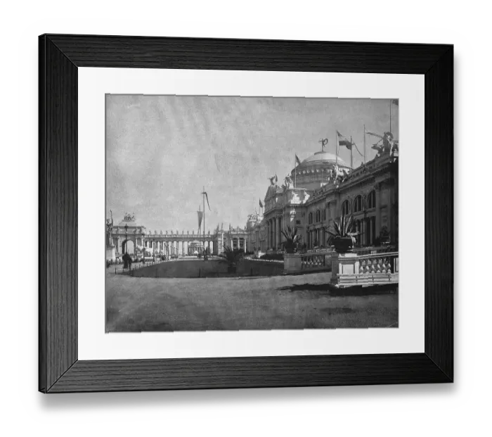 Framed Print : Buildings at the territory of the World Exposition 1893
