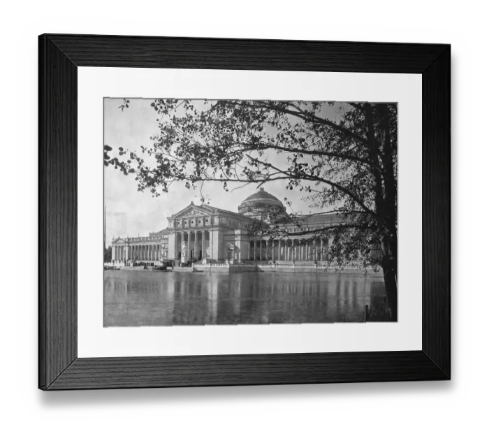 Framed Print : Building at the territory of the World Exposition 1893