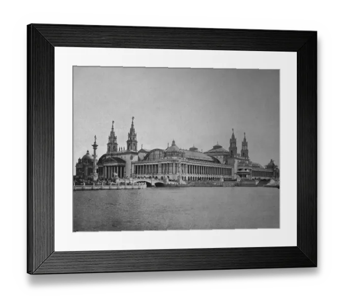 Framed Print : Building at the territory of the World Exposition 1893