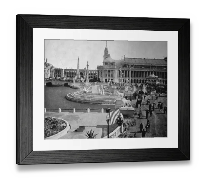 Framed Print : Building at the territory of the World Exposition 1893 Framed Print : Building at the territory of the World Exposition 1893