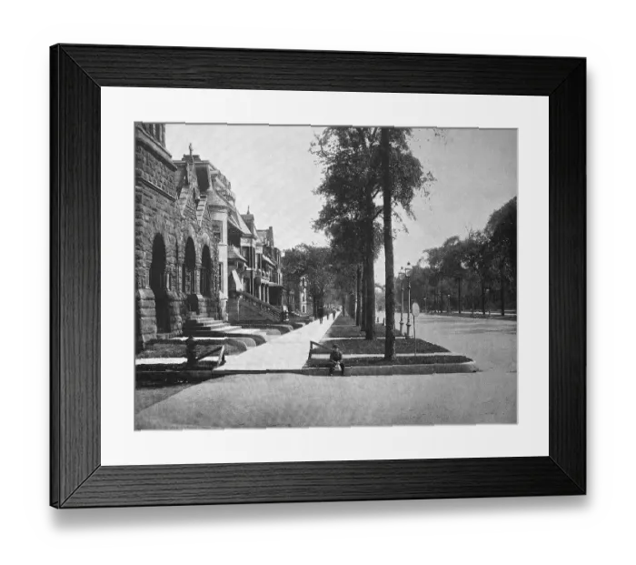 Framed Print : Houses along Ashland Boulevard