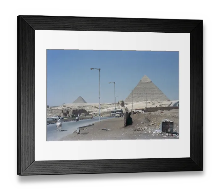 Framed Print : Mycerinos Pyramid, Great Sphinx of Giza