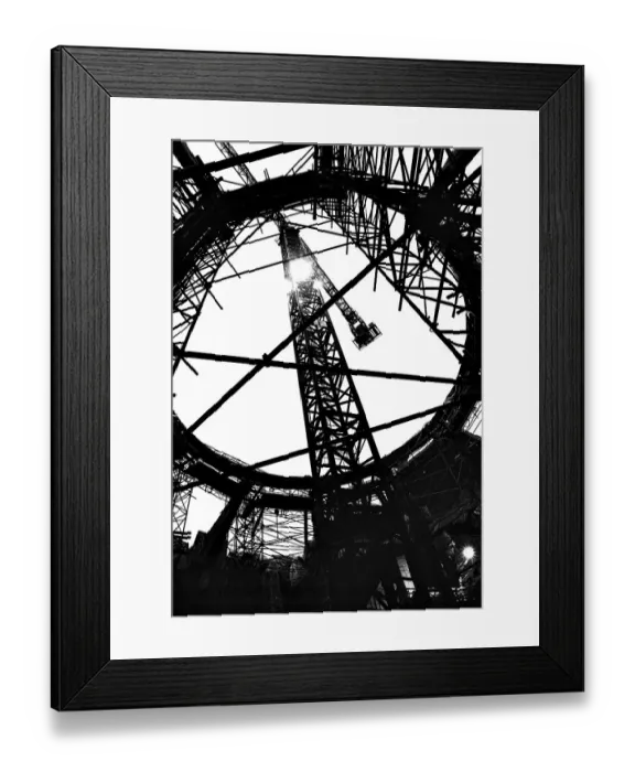 Framed Print : Section of the roof of the Reichstag building for the construction of the dome
