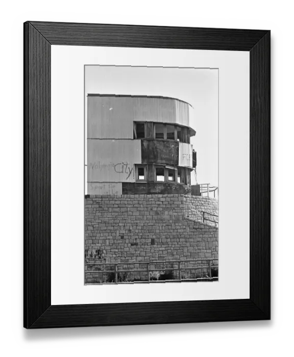 Framed Print : Tower of the Stadium of World Youth 1992 shortly in front of demolition