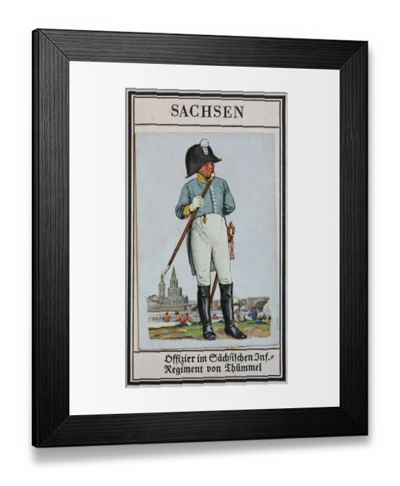 Framed Print : German Uniforms of the 19th century Framed Print : German Uniforms of the 19th century