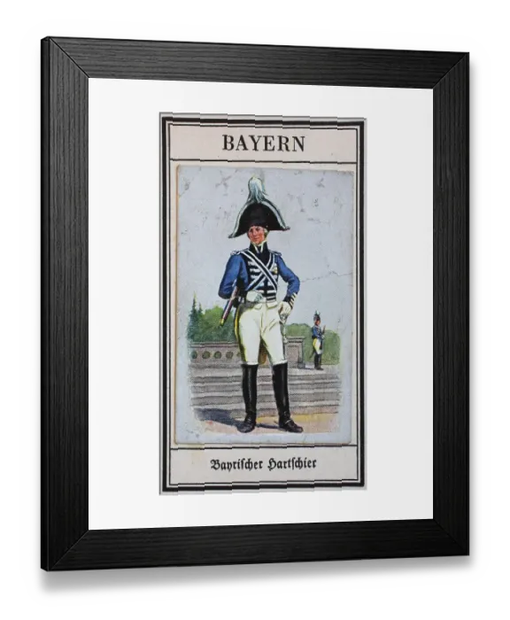 Framed Print : German Uniforms of the 19th century Framed Print : German Uniforms of the 19th century