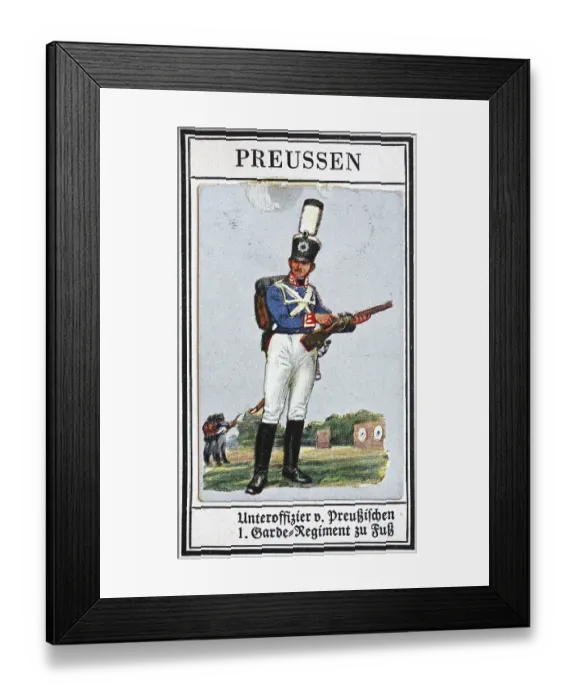 Framed Print : German Uniforms of the 19th century Framed Print : German Uniforms of the 19th century
