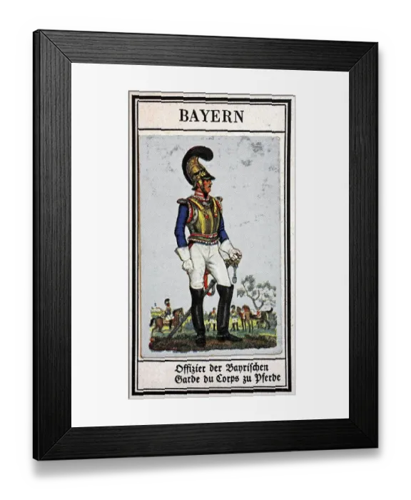 Framed Print : German Uniforms of the 19th century Framed Print : German Uniforms of the 19th century