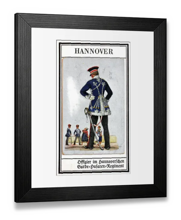 Framed Print : German Uniforms of the 19th century Framed Print : German Uniforms of the 19th century
