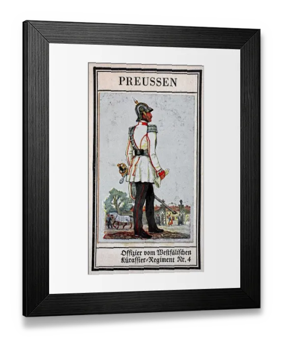 Framed Print : German Uniforms of the 19th century Framed Print : German Uniforms of the 19th century