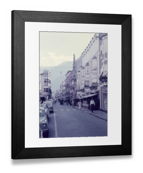 Framed Print : Main street in Sterzing, South Tyrol