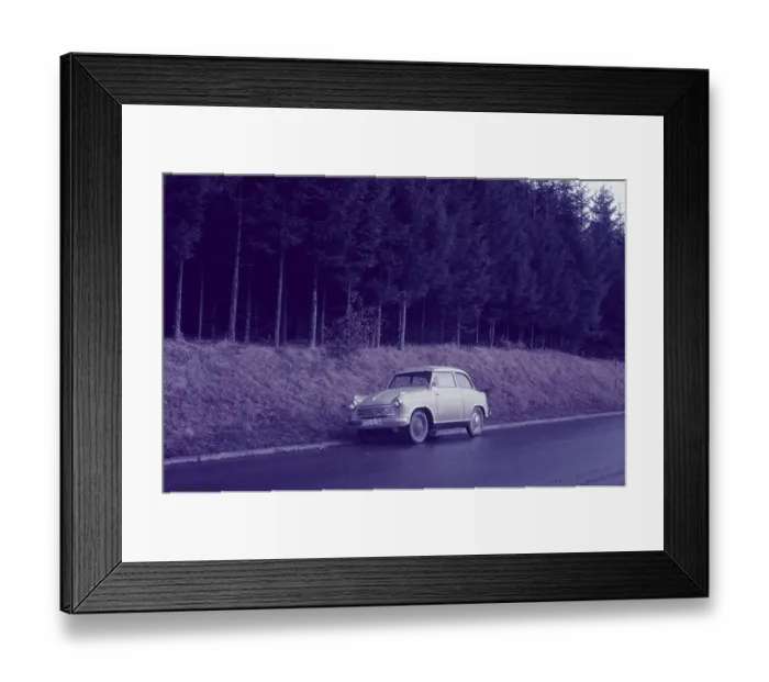Framed Print : Lloyd LP 600 saloon from 1955, 600 cc four-stroke engine