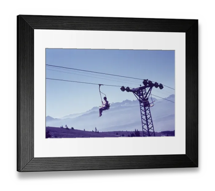 Framed Print : Chairlift to Gerlitzen, Villach
