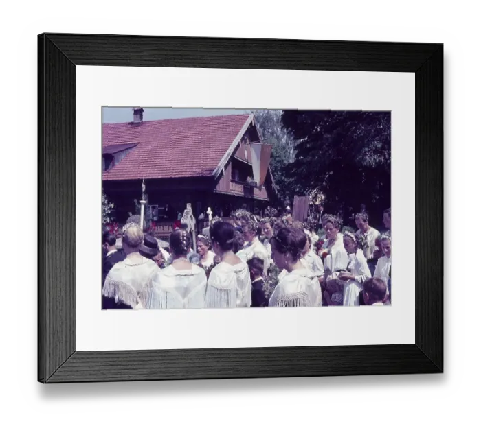 Framed Print : Corpus Christi procession in Wackersberg near Bad Toelz Framed Print : Corpus Christi procession in Wackersberg near Bad Toelz