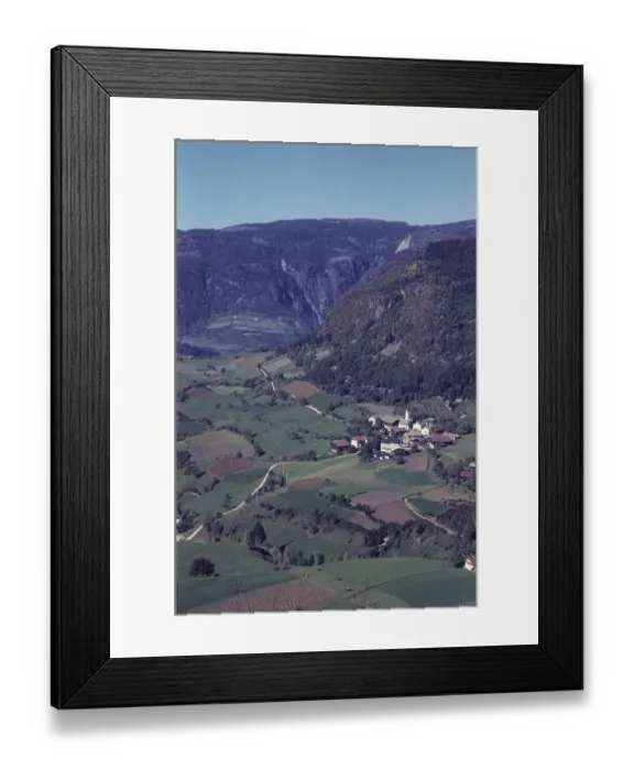 Framed Print : View of Tisens, Etschtal, south of Merano