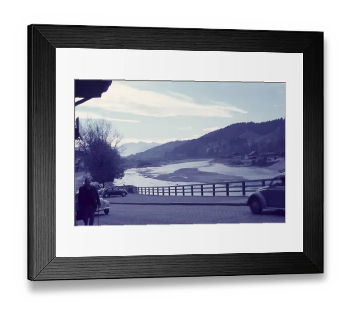 Framed Print : Isar near Bad Toelz, Karwendel