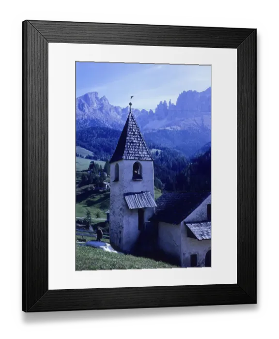 Framed Print : St. Cyprian, Vajolett towers, Autonomous Province of Bolzano
