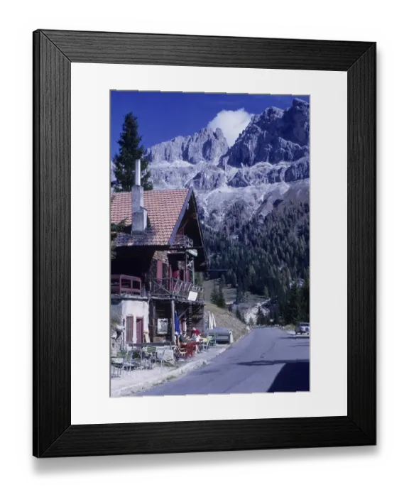 Framed Print : Nigerhuette on the Catinaccio, Niger Pass Framed Print : Nigerhuette on the Catinaccio, Niger Pass