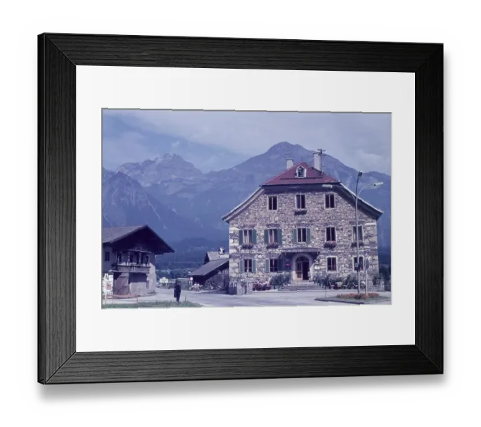 Framed Print : Economy, inn, guesthouse, natural stone wall Framed Print : Economy, inn, guesthouse, natural stone wall