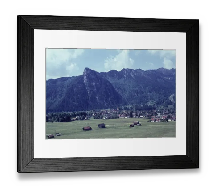Framed Print : Oberammergau with Kofel, Oberammergau