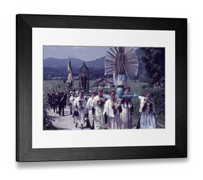 Framed Print : 60s, Europe, holiday, pageant, procession Framed Print : 60s, Europe, holiday, pageant, procession