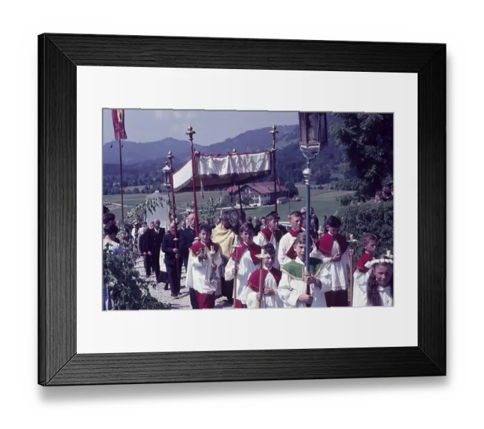 Framed Print : 60s, Europe, holiday, pageant, procession Framed Print : 60s, Europe, holiday, pageant, procession