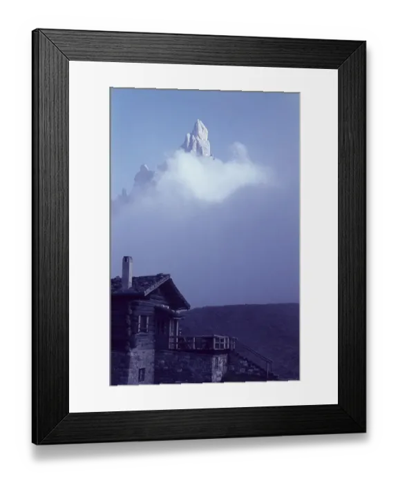 Framed Print : Segantini hut with Cimone della Pala