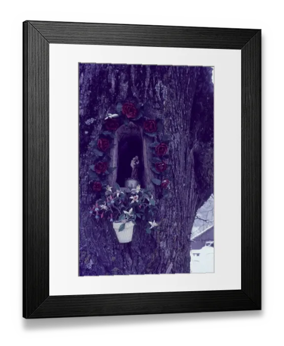 Framed Print : Virgin Mary figure in Gaissach-Lehen