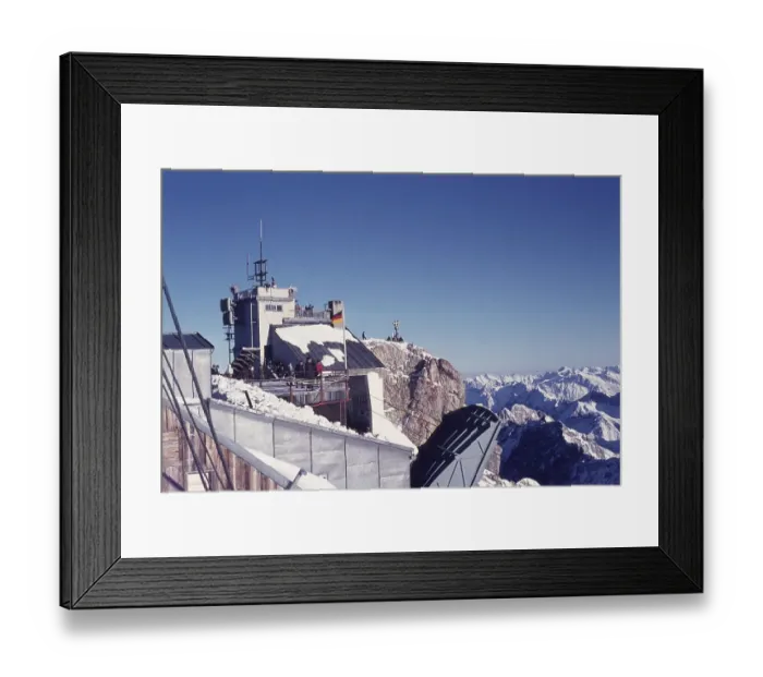 Framed Print : Schneefernerhaus, Zugspitze, Upper Bavaria