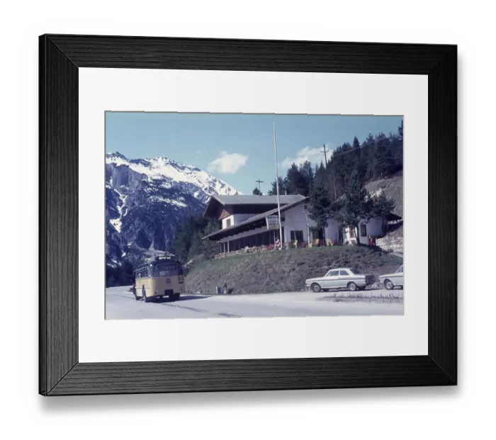 Framed Print : Cafe Bergkristall, excursion, excursion cafe