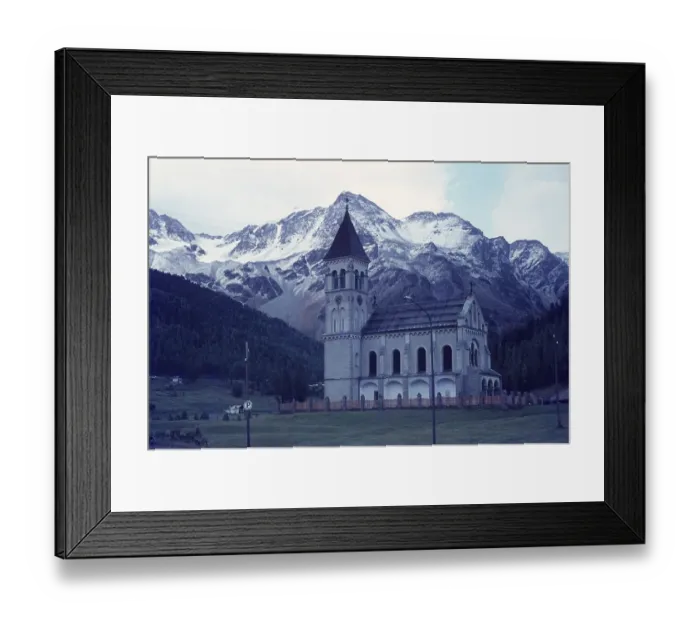 Framed Print : The church of Sulden, Ortler Alps Framed Print : The church of Sulden, Ortler Alps
