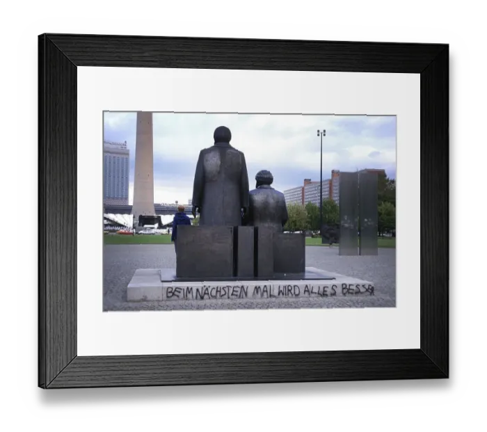 Framed Print : Marx Engels monument at the Marx Engels Forum Framed Print : Marx Engels monument at the Marx Engels Forum
