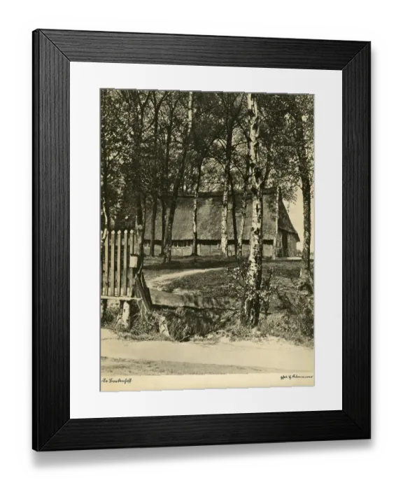 Framed Print : Old Lower Saxon farmhouse, the Barkenhoff Framed Print : Old Lower Saxon farmhouse, the Barkenhoff
