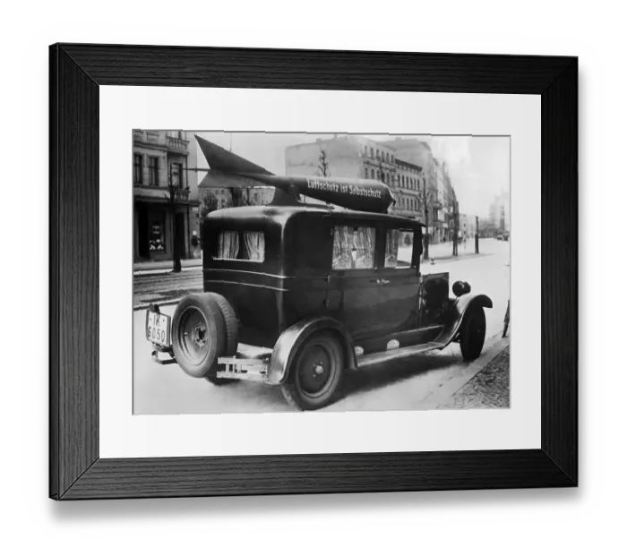 Framed Print : Aircraft bomb in the streets of Wroclaw