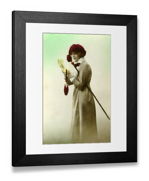 Framed Print : Historic fashion photography from about 1920