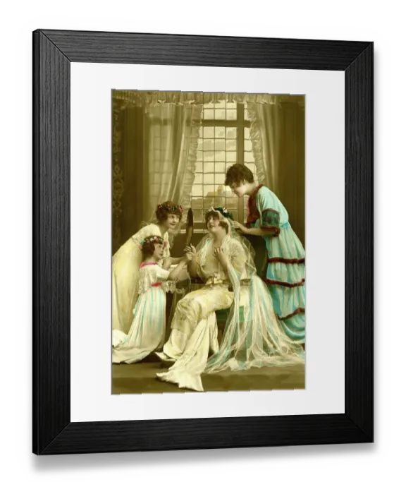 Framed Print : Historical photo, the beautiful woman, ca. 1910