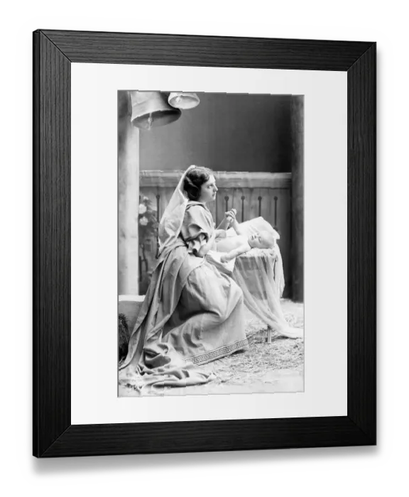 Framed Print : Historical photo, mother with child, ca. 1910