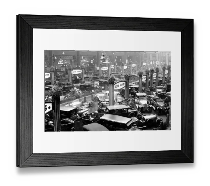 Framed Print : Historic photo, auto show, ca. 1930