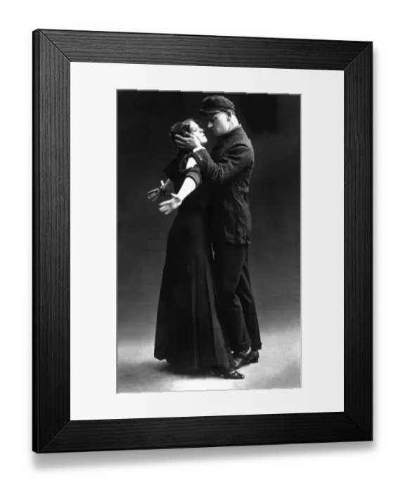 Framed Print : Historic photograph, passion, kiss, around 1925