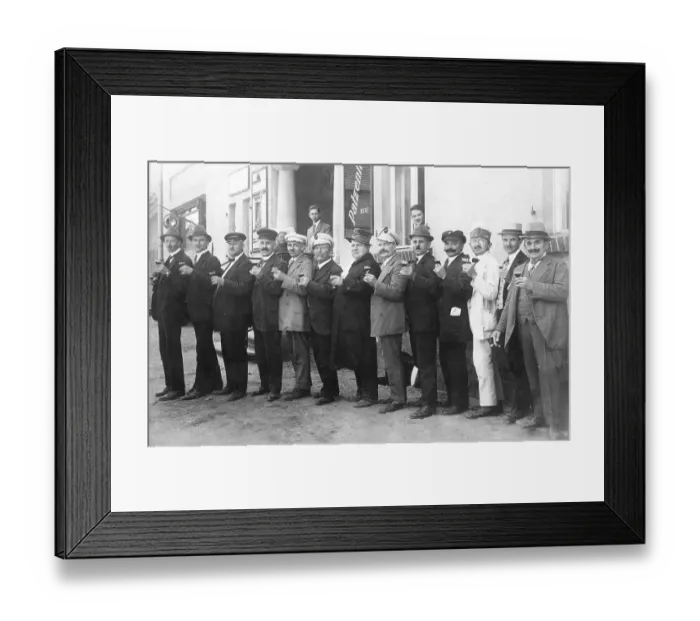 Framed Print : Historic photograph, wine festival, around 1920 Framed Print : Historic photograph, wine festival, around 1920