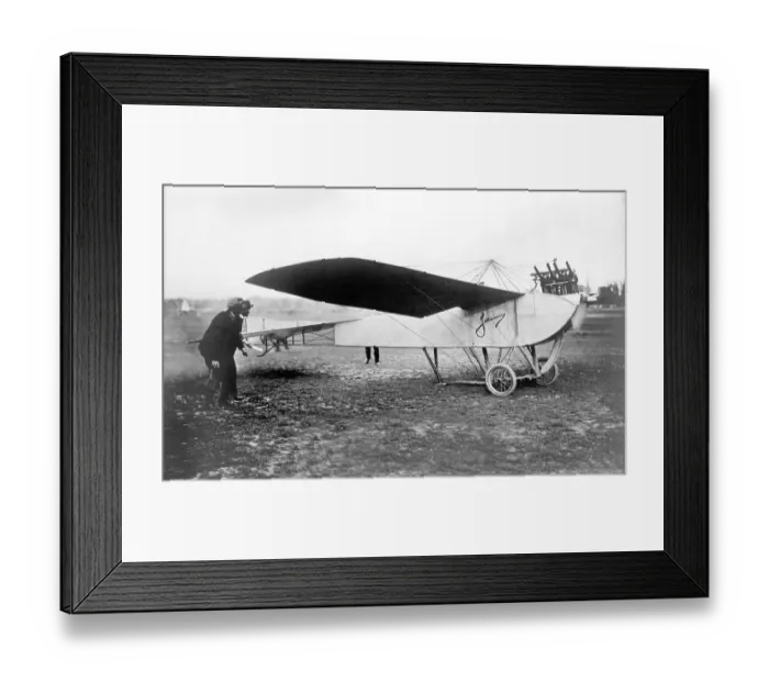 Framed Print : Historic photograph, pioneers of aviation