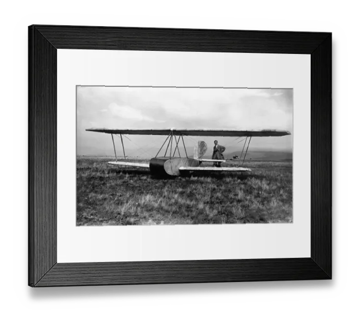 Framed Print : Historic photograph, pioneer of aviation