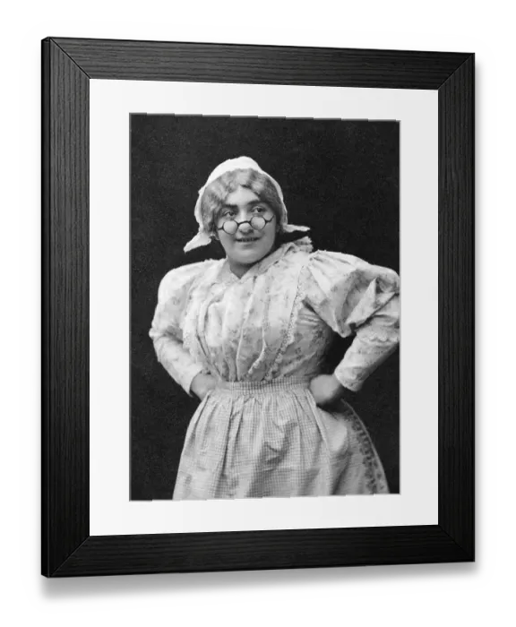 Framed Print : Historic photograph, funny woman, around 1925