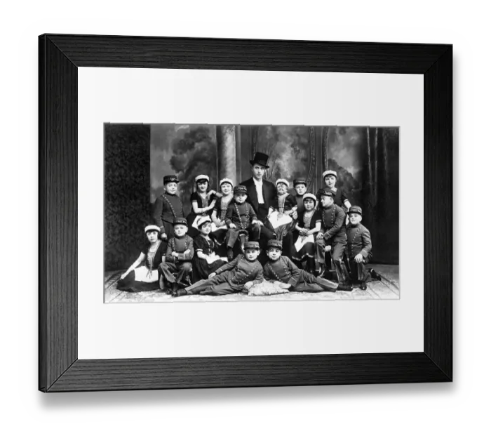 Framed Print : Historic photograph, midgets, around 1925