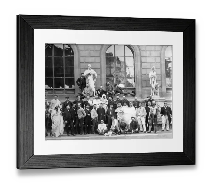 Framed Print : Historic photograph, group of artists, around 1914 Framed Print : Historic photograph, group of artists, around 1914