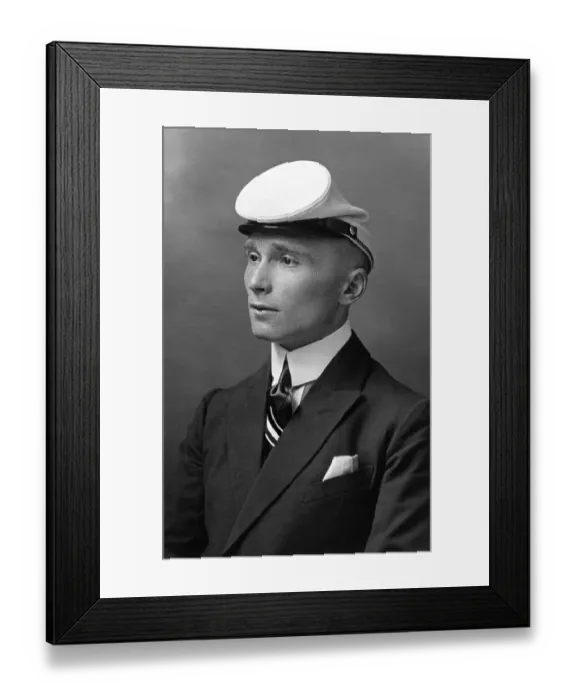 Framed Print : Historic photograph, student fraternity member